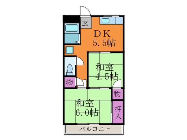 サンライズ摂津の物件間取画像